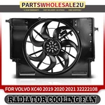 New Radiator Cooling Fan Assembly With Brushless Motor For Volvo XC40 2019-2021. Fixed Price $203.68.