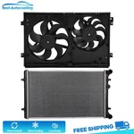 Aluminum Radiator & Cooling Fan Kit For 2000-2005 2006 Audi Quattro 1.8L L4. Fixed Price $136.79.