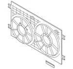 Genuine Volkswagen Fan Shroud 5QV-121-205. Fixed Price $91.66.
