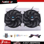 For 82-02 Chevy S10 Blazer Corvette Aluminum Radiator Shroud 12'' Fan+thermostat. Fixed Price $65.19.