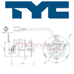 Tyc Left Engine Cooling Fan Motor For 2000-2001 Toyota Camry 2.2L L4 Belts Zz. Fixed Price $61.76.