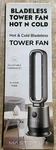 Master Life Bladeless Tower Fan Heater Hot & Cold W/ Remote 1500W Brand New. Fixed Price $69.00.