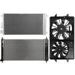 Radiator Condenser Cooling Fan Kit For 08-12 Chevrolet Malibu 06-10 Pontiac G6. Fixed Price $191.38.