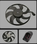 Left Auxiliary Fan Motor 2PIN 295MM / 200W Mahle Behr CFF188000S 1K0959455DH. Fixed Price $63.00.