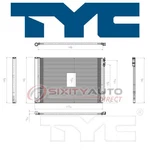 Tyc Ac Condenser For 2012-2018 Bmw 640I 3.0L L6 Air Conditioning Heating Wy. Fixed Price $110.43.