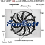Aluminum Shroud Electric Fan Fit 2004-2009 Dodge Ram 1500 2500 3500 4000 5.7L V8. Fixed Price $84.95.