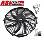 Asi 16" Universal Slim Fan Push Pull Electric Radiator Cooling 12V Mount Kit. Fixed Price $45.99.