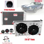 4-ROW Radiator+shroud Fan+relay For Chevy 1970-1981 CAMARO/1978-1987 Monte Carlo. Fixed Price $359.00.