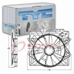 Tyc Dual Radiator & Condenser Fan Assembly For 2009-2011 Cadillac Sts 3.6L Vw. Fixed Price $155.99.
