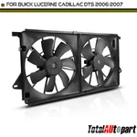 Dual Radiator Fan Assembly With Shroud For Buick Lucerne 2006-2007 Cadillac Dts. Fixed Price $124.99.