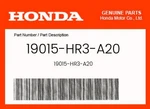 Honda Genuine 19015-HR3-A20. Fixed Price $26.03.