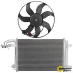 Engine Ac Condenser Cooling Fan Kit For 2014 Audi Quattro 06-14 Vw Jetta 2.0L. Fixed Price $121.99.