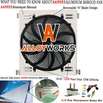 Aluminum Radiator Shroud Fan Fit 33-38 Ford Model 40 High Boy/ Chevy V8. Fixed Price $89.00.