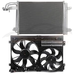 Condenser & Cooling Fan Kit For Audi A3 Quattro 2006-2013 Volkswagen Eos 2007-16. Fixed Price $143.07.