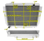 Discount Champion 2 Row All Aluminum Radiator For 1981 - 1986 Jeep CJ7 #EC58. Fixed Price $262.07.