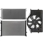 Electric Radiator Condenser Cooling Fan Kit For Honda Civic 2016 2017-2019. Fixed Price $205.39.
