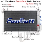 Rows Aluminum Radiator Fits 1973-1976 Chevy Corvette C3 V8 5.7L 7.4L. Fixed Price $128.20.