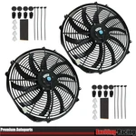 16" Electric Radiator Cooling Fan Slim Pull 1000CFM Mount Kit Universal 2PC Pair. Fixed Price $49.66.