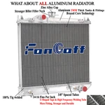 Row Aluminum Radiator For Dodge 1987-1999 Dakota Pickup 2.2L L4 2.5L 3.9L. Fixed Price $189.00.