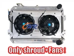 Aluminum Radiator Shroud+fans For 1979- 1985 Mazda RX7 Sa Fb S1 S2 S3 12A 13B Mt. Fixed Price $110.00.