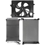 For 2015-2017 Hyundai Sonata Electric Radiator Condenser Cooling Fan Kit. Fixed Price $162.09.