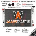 Alloyworks Rows Aluminum Radiator For 1994-1998 Chevy P30 Gmc P3500 5.7L V8. Fixed Price $184.95.
