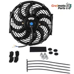 Grefmoto 12" Slim Fan Push Pull Electric Radiator Cooling Mount Kit Universal. Fixed Price $24.99.