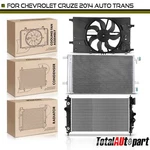 New Radiator & Ac Condenser Cooling Fan Kit For Chevrolet Cruze 2014 Automatic. Fixed Price $284.73.