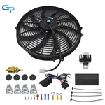 3000CFM 16'' Electric Radiator Cooling Fan 12V Thermostat Relay Switch Kit Black. Fixed Price $38.39.