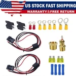 Universal Two Dual Electric Fan Relay Kit Thermostatic Sensor Switch 185 On. Fixed Price $25.50.
