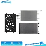 Aluminum Radiator Condenser & Cooling Fan Kit For 1999-2004 2005 Volkswagen Golf. Fixed Price $199.69.
