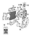 Genuine Mopar Cooling Fan 68039593AA. Fixed Price $92.26.