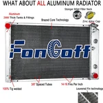 Aluminum 4 Row Radiator For 1978-1988 Chevy Monte Carlo El Camino Cutlass G-body. Fixed Price $179.00.