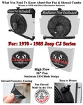 Ar Champion Fan Shroud W/ 16" For 1970 - 1985 Jeep Cj Series L6, V8 Engine. Fixed Price $238.12.