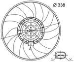 Fan, Engine Cooling Mahle Cff 33 000S. Fixed Price $196.34.
