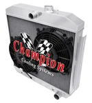 Kr Champion 2 Row Radiator W/ 10" Fans For 1955 - 1957 Chevrolet Cars V8 Eng. Fixed Price $388.98.
