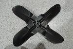 55-60 Chevy Passenger Car V8 Flipped End 4-BLADE Fan 17"--NOS. Fixed Price $99.95.