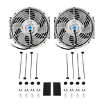 Fgjqefg 10'' Universal Slim Fan Push INCH-CHROME-2PCS,. Fixed Price $87.02.