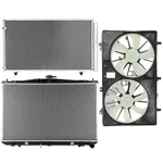 Radiator Condenser Cooling Fan Kit For 2010-15 Lexus RX350 2011-15 Toyota Sienna. Fixed Price $204.88.