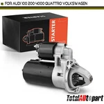 Starter Motor For Audi 80 90 100 200 4000 5000 S4 S6 Volkswagen 1.4KW Cw 9-TOOTH. Fixed Price $79.99.