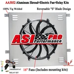 Aluminum Radiator Shroud+fan Relay Kit Fit 1996-02 Toyota 4RUNNER 2.7L 3.4L Asi. Fixed Price $99.00.