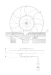 Tyc 837-0025 Fan, Engine Cooling For Vw. Fixed Price $104.75.