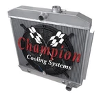Champion 2 Row Radiator W/ 16" Fan For 1955 - 1957 Chevrolet Cars V8 Engine. Fixed Price $295.12.