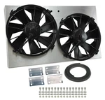 Derale 16825 Powerpack High Output Dual 12" Electric Fan/aluminum Shroud Kit. Fixed Price $615.60.