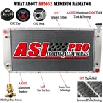 Aluminum 3-ROW Radiator Fit 1994-1999 Chevy Gmc C/k 1500 2500 3500 5.7L-7.4L V8.. Fixed Price $199.00.