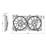 New Premium Fit Radiator And Condenser Assembly With Two Fans Side By. Fixed Price $221.24.