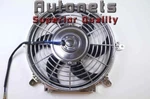 10" Chrome Radiator Cooling Fan Curve Street Hot Rat Rod Chevy Ford Gm 1150 Cfm. Fixed Price $53.99.