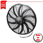 Spal 30102049 16" High Performance Puller Fan With Curved Blades, 12V. Fixed Price $195.00.