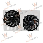 #1655 Aluminum Radiator SHROUD+12"FAN For 1969-72,1970 Chevy Corvette 5.7L V8.US. Fixed Price $109.00.