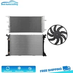 Aluminum Radiator Condenser & Cooling Fan Kit For 2014 2015-2017 Audi A5 Quattro. Fixed Price $195.85.